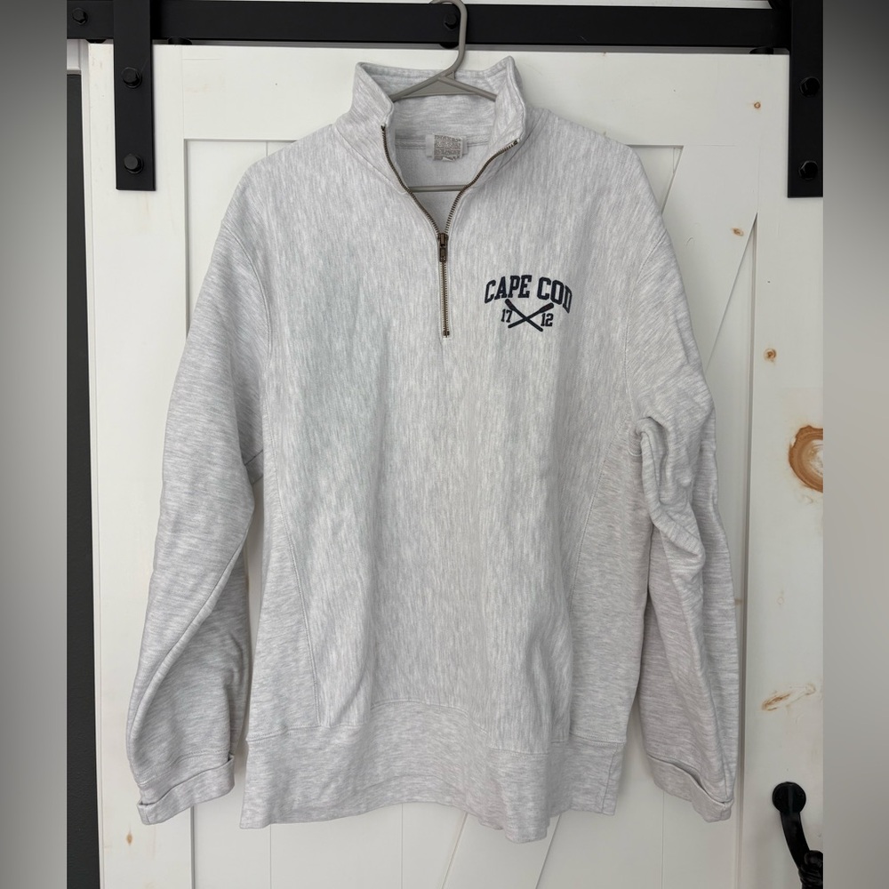 Champion reverse weave Cape Cod Massachusetts half zip sweatshirt sz XL